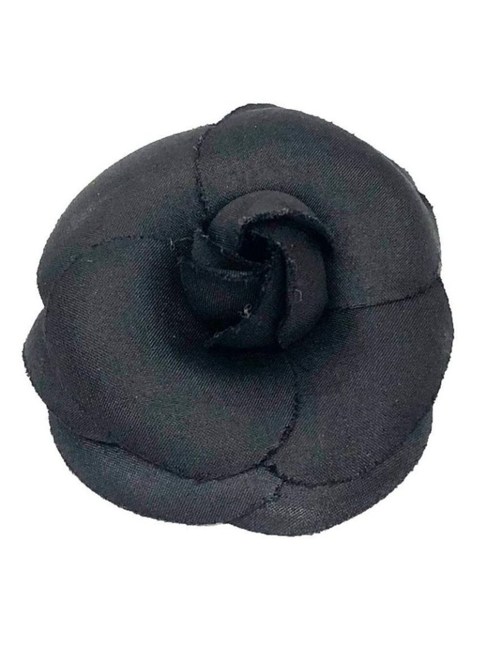 Chanel Camellia Corsage Brooch Flower Black
